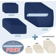 thumbnail image 6 of RADIATA 9 Pcs Outdoor Furniture with Fire Pit Table Wicker Patio Sectional Sofa Set Espresso/Navy, 6 of 10
