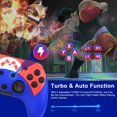 thumbnail image 3 of Manette Sans Fil pour Switch/Switch Lite/Switch OLED, Télécommande avec Turbo, Fonction de Mouvement, Vibration, Réveil, Bleu&Rouge, 3 of 6