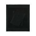 thumbnail image 4 of Deep Black Satin Duvet Cover Set, 100% High Quality Turkish Cotton Queen Size Set, 1 Duvet Cover, 1 Fitted Sheet and 2 Pillowcases, Hypoallergenic, Breathable, Satin Bedding Set, Machine Washable, 4 of 6