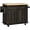 Brown Oak, variant on portable serving trolley table with drawer, Rolling Kitchen Island Cart with Adjustable Shelf and 2 Towel Racks, Grey MDF Kitchen Cart for Small Spaces