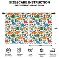 thumbnail image 2 of Blackout Kids Curtains,White Colorful Dinosaurs Jungle Pattern Childrens Insulated Curtains Set Of 2,Bedroom Essentials,Toddler Room Decor 42"x54", 2 of 5