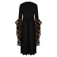 thumbnail image 2 of LSLJS Women's Grande Taille Manches en Dentelle Patchwork Mode Manches Longues Bandage Rétro Long Dress, 2 of 4