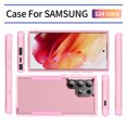 thumbnail image 4 of Dteck for Samsung Galaxy S24 Ultra Case, Hybrid Shockproof Rugged Hard PC TPU Bumper Protective Cover for Samsung Galaxy S24 Ultra,Pink, 4 of 8