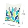 thumbnail image 5 of Noble House Soley Geometric Leaf Outdoor Cushion in Cream and Blue (Set of 4), 5 of 6