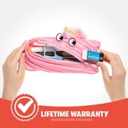 ZIPIT Pink Unicorn Pencil Case, Cute Pencil Pouch