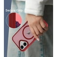 thumbnail image 4 of for iPhone 17 Case, Compatible with MagSafe, Translucent Matte Shockproof Anti-Slip Anti-Fingerprint Pocket-Friendly Phone Case Cover - Red, 4 of 7