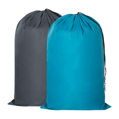 

Jueka 2pcs/set Dorm Foldable Lightweight For Dirty Clothes Laundry Bag With Drawstring