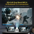 thumbnail image 5 of BDQ HY300 Mini 4K Portable Smart Projector with WiFi 6 & Bluetooth, Auto Keystone, 180°Rotation, Android 11 Wireless Home Theater Projector for Bedroom, 5 of 12