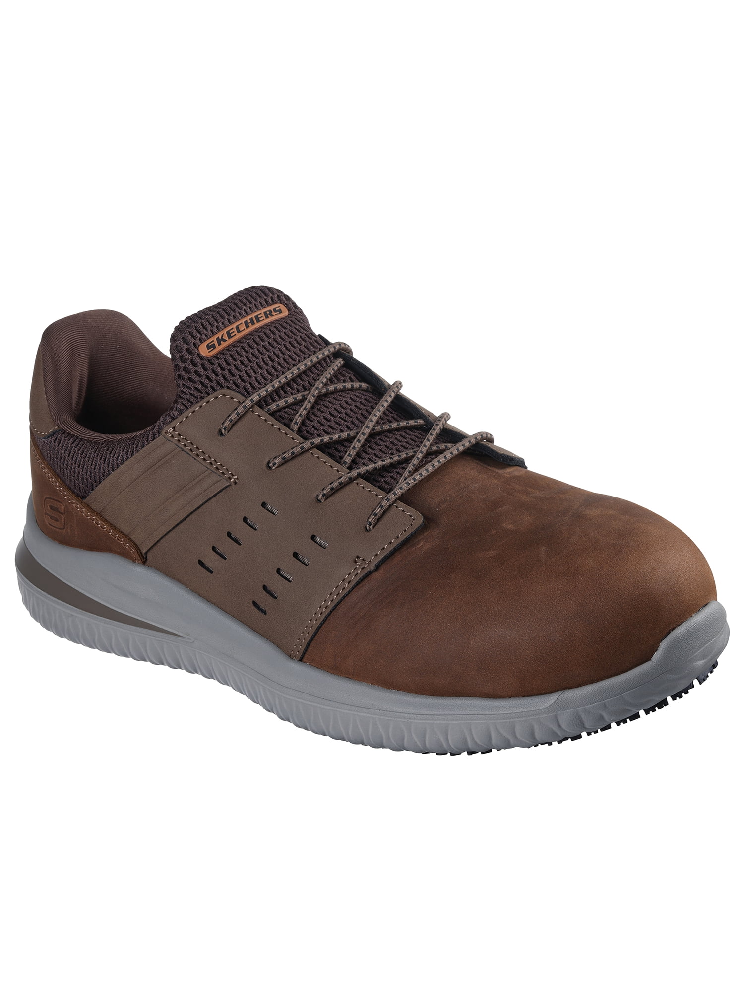 Skechers Work Men's Delson 3.0 Tyoll No Tie Fit™ Slip Resistant Carbon Nano Toe Work Shoes
