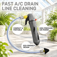 HVAC Air Conditioner Condensate Drain Line Blaster Cleaning Kit with ...