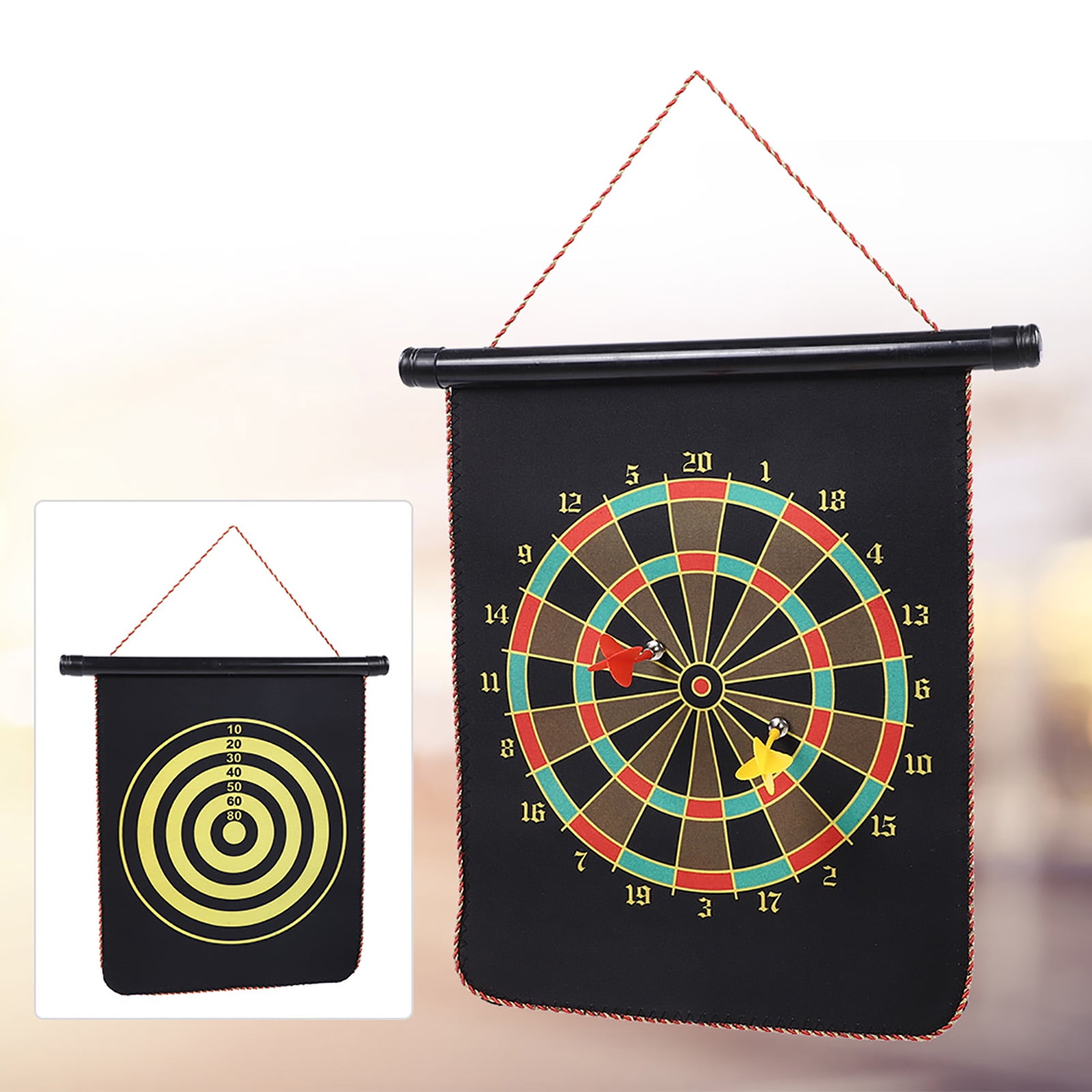Jeu De Fléchettes Magnétiques Enfant – Cible 20 Cm + 12 Fléchettes, Sans Pointes Pointues, Intérieur/extérieur, Cadeau