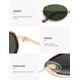 thumbnail image 4 of Gafas de Sol SOJOS Ovaladas y Redondas a la Moda Polarizadas SJ1248 Marrón/Verde, 4 of 5