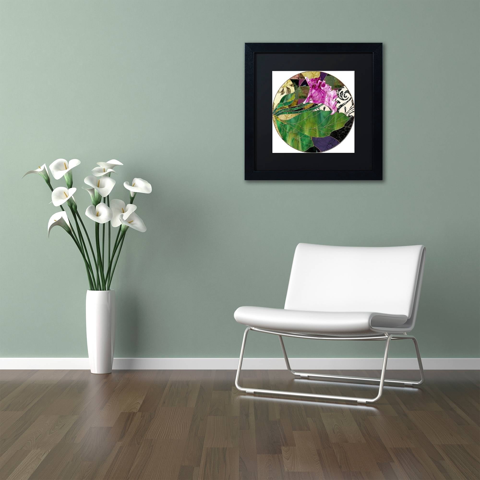 Trademark Fine Art "Glassberry I" Canvas Art by Color Bakery Black Matte, Black Frame