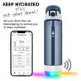 thumbnail image 6 of HANDYSPRING - 26 oz Smart Water Bottle with Reminder to Drink Water - Rechargeable - Switchable Lights and Sounds, Water Tracker with Straw, Track Your Sips, Smart Hydration Reminder (Grey), 6 of 7