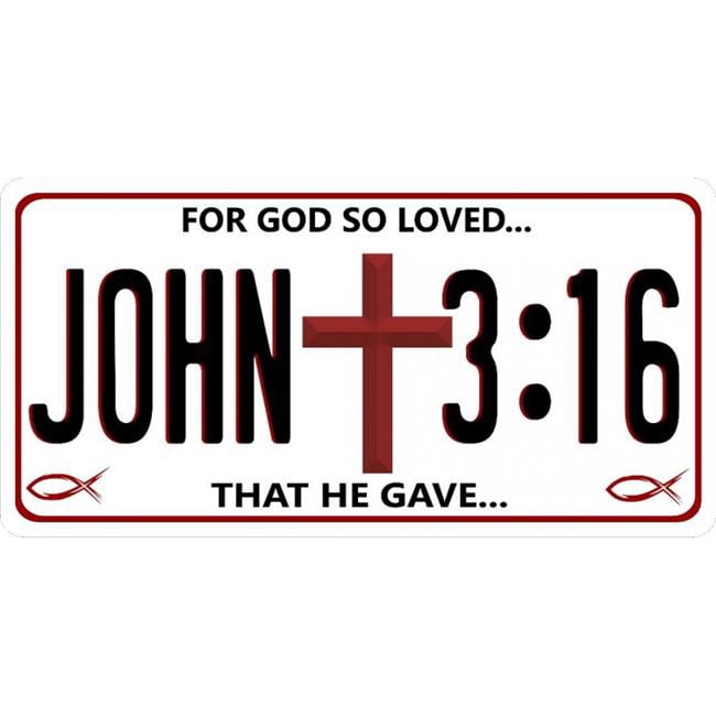 212 Main LPO4500 6 X 12 In John 3 16 For God So Loved V2 Photo License 212-main-lpo4500-6-x-12-in-john-3-16-for-god-so-loved-v2-photo-license
