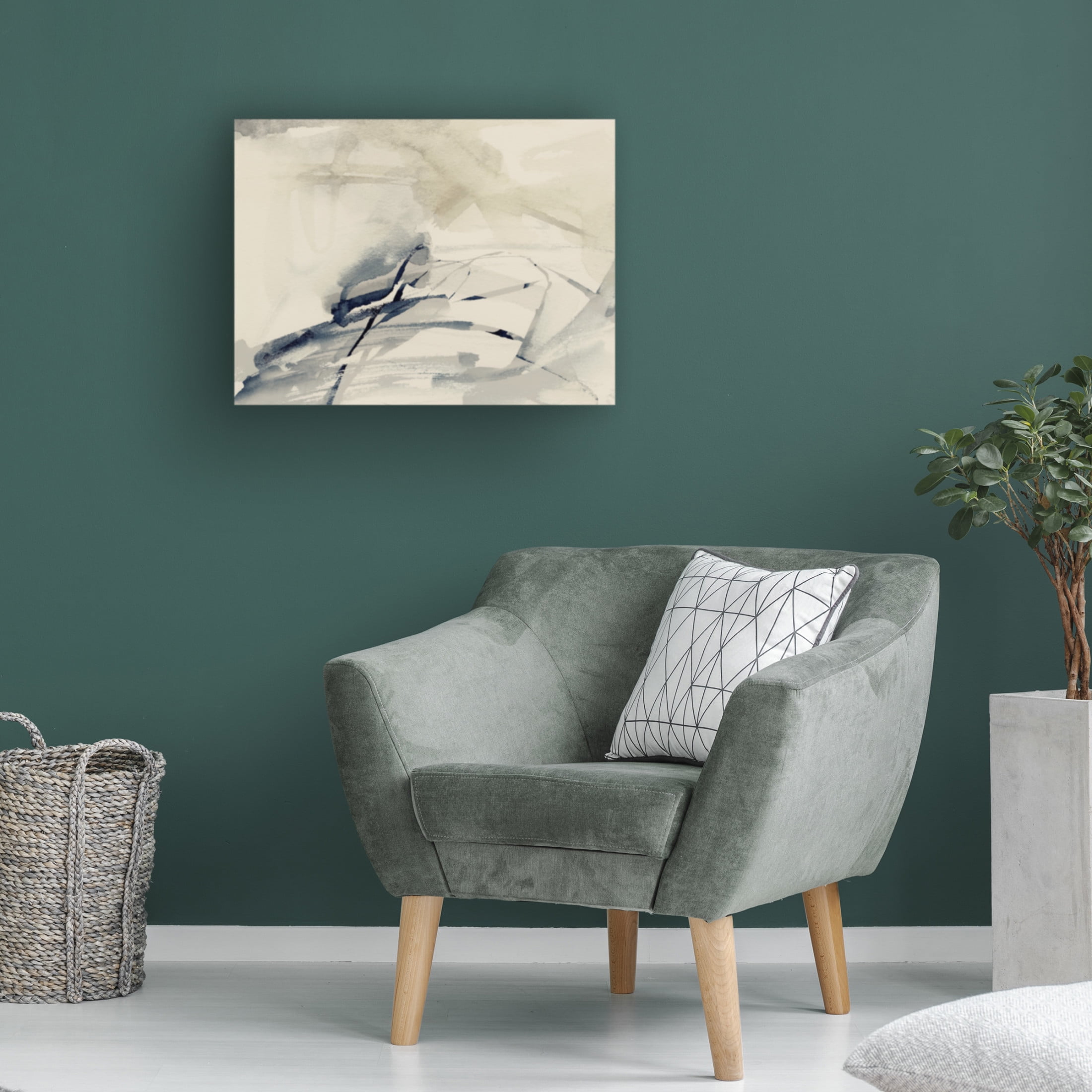 Trademark Fine Art Victoria Barnes  Neutral with Marks I Canvas Wall Art