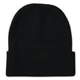 thumbnail image 4 of 3pk Beanie Hat Cap Plain Ski Skully Cuff Winter Warm Men Women Solid Color Beany, 4 of 5