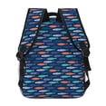thumbnail image 4 of Gaeub Colorful Fish 3 Ergonomic Lightweight Laptop Backpack - Multiple Pockets for School, Work, Travel, Outdoor Activities -One Size, 4 of 5