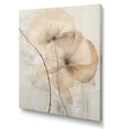 thumbnail image 2 of Designart "Opulent Beige Morning Glory Blossom II" Morning Glory Canvas Art Print, 2 of 7