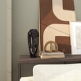 thumbnail image 3 of DecMode 19" Abstract Drip Black Aluminum Metal Vase with Melting Designed Body, 3 of 13