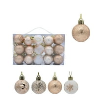 Cheapark 30-Piece Shatterproof Christmas Ball Ornaments Set - Multiple Styles for Christmas Tree & Parties, Festive Decor for Holidays