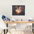 thumbnail image 5 of Lsque Red And Gray Flame Fox Print Wall Art – Decorative Picture for Living Room, Bedroom, and Office (Horizontal), 5 of 6