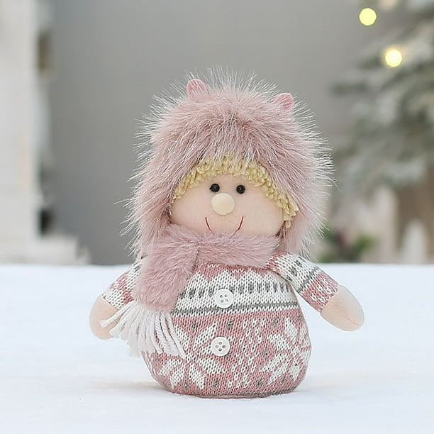 Fiudx Liquidación de ahorros de verano Nueva muñeca de tela polar larga navideña 2024 para niños y niñas, adorno decorativo para el hogar para Año Nuevo