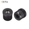 thumbnail image 3 of Unique Bargains 30Pcs Round Black Tube Inserts with M8Thread, for 25mm/0.98' OD Round Tube, 3 of 6