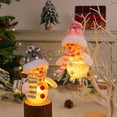 thumbnail image 5 of 3 PCS Christmas Decorations Luminous Snowman Ornament with Lights,Christmas Snowman Jar with Night Ligh,Snowman Figurine Christmas Tree Ornaments,Holiday Table Displaying Ornaments, 5 of 9
