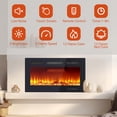 thumbnail image 3 of Bingirl Timer and Remote-Controlled Electric Fireplace with 12 Realistic Flame Colors, Touch Screen, and Brightness Control for Bedrooms and Living Rooms, 3 of 8