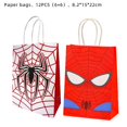 thumbnail image 3 of Decoraciones para fiestas de cumpleaños de Spiderman, globos, vajilla desechable, globos de aluminio con forma de araña en 3D, suministros para fiestas, platos y servilletas, 3 of 5
