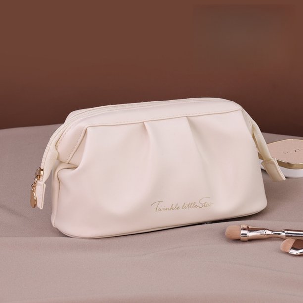 Bolso cosmético para mujer, organizador de maquillaje de viaje, bolsa de aseo con múltiples bolsillos para almacenamiento