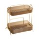thumbnail image 2 of Estante de cosméticos de escritorio, soporte para cupcakes de frutas, bandejas de almacenamiento de mesa, organizador de joyas Marrón claro, 2 of 9