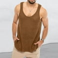 thumbnail image 2 of ASFGIMUJ See Through Sleeveless Tank Tops For Men Casual Unique Workout Outdoor T Shirts Gym Muscle Shirts, 2 of 6