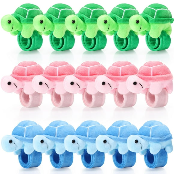 Pulseras Tortuga de Peluche Lenwen 15 Piezas para Niños