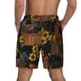 thumbnail image 4 of Gaeub Embroidery Chicken Rooster Mens Swim Trunks Stretch Beach Shorts Quick Dry for Men Swim Shorts Swimwear with Pockets- Large, 4 of 9