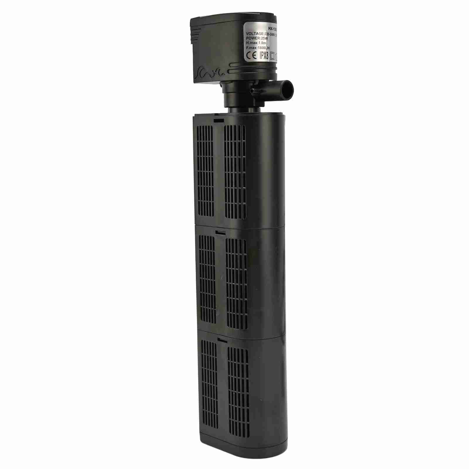 Riousery Premium 3-in-1 Aquarium Filter Submersible Internal Water Pump with Circulation Oxygenation and Multi-Stage Sponge for Fish Tanks (15.35 in / 39 cm)
