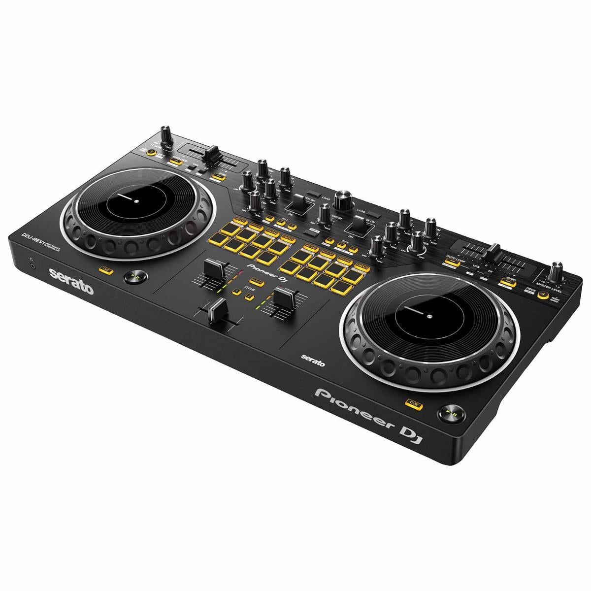 Pioneer DJ DDJ-REV1 Scratch Style 2-Channel DJ Controller for Serato DJ Lite with Case & Cover Package