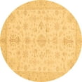 thumbnail image 1 of Ahgly Company Indoor Round Oriental Brown Traditional Area Rugs, 8' Round, 1 of 4