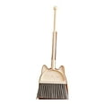 thumbnail image 2 of Leodye Broom and Dustpan Set with Long Handle, Light Weight Stainless Steel Poles Stand Upright Dustpans with Broom Combo for Home Kitchen office, 2 of 6