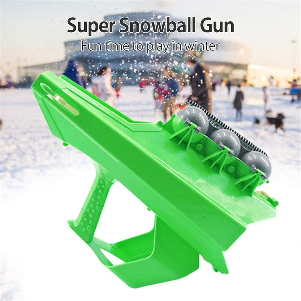 Snowball Launcher Machine Winter Snowball Fight Blaster Snowball Toy Supplies 