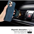 thumbnail image 4 of Phone Case for iPhone 11 Pro Max 6.5 Wallet Cover with Tempered Glass Screen Protector and Slim Credit Card Holder Stand Magnetic PU Leather Cell Accessories iPhone11 11pro Promax i XI Plus Women Blue, 4 of 7