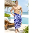 thumbnail image 4 of HAPPY BAY Men's Pareo Standard Surfing Sarong Full Beach Wrap One Size Dodger, Sun Summer Vacation Party, 4 of 5