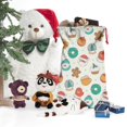 thumbnail image 5 of Christmas Sack – 28" X 20" Canvas Gift Bag with Drawstring, Full Print Polyester Santa Sack, Durable Reusable Xmas Gift Bag for Holiday, Party & Storage, 5 of 5