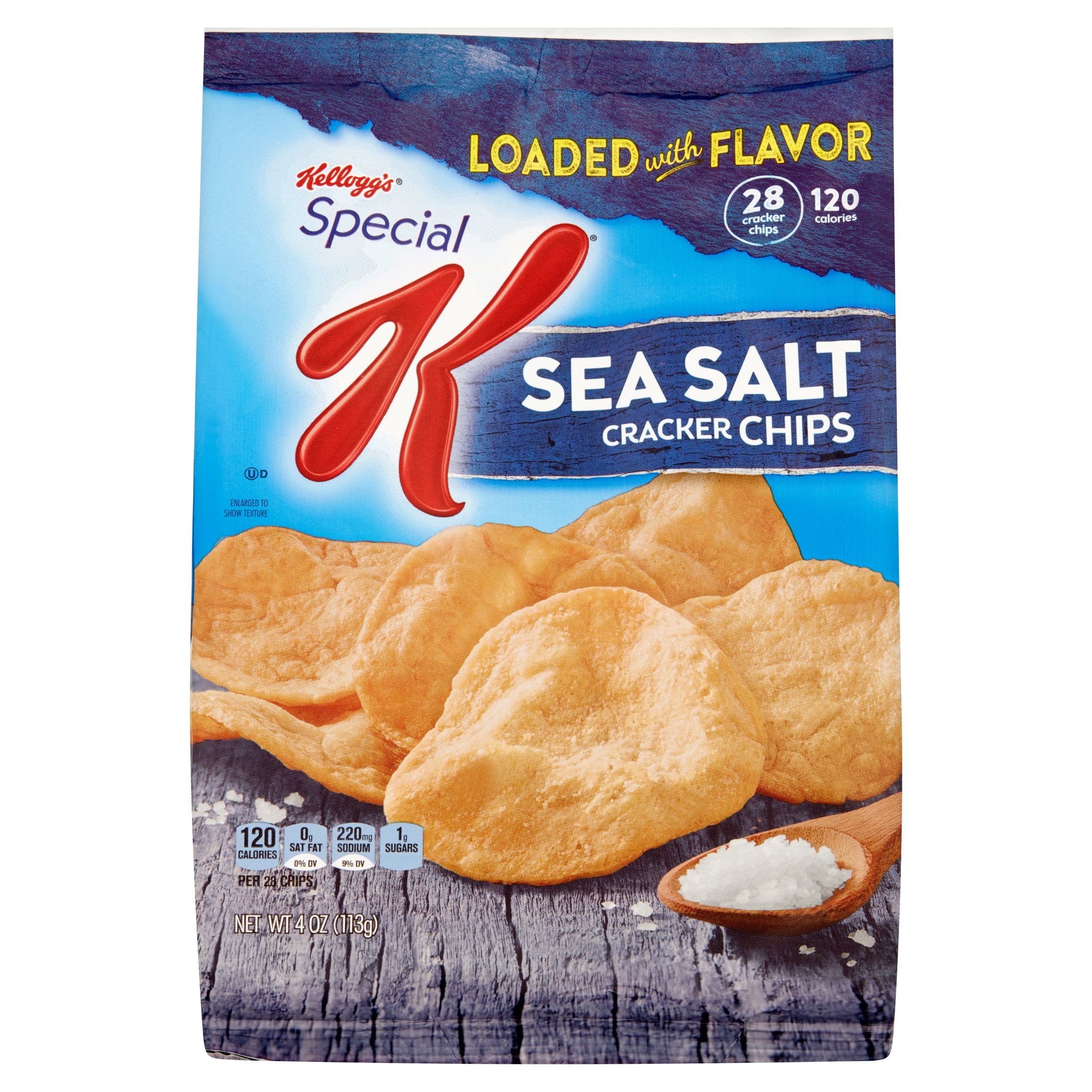 Kellogg's Special K Sea Salt Cracker Chips, 4 ounce by Kellogg Sales Co.