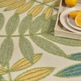 thumbnail image 6 of Nourison Aloha Floral Indoor/Outdoor Green Multicolor 5'3" x 7'5" Area Rug (5x7), 6 of 10