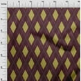 thumbnail image 3 of oneOone Rayon Olive Green Fabric Argyle Sewing Material Print Fabric By The Yard 56 Inch Wide, 3 of 4