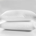 thumbnail image 1 of 2pcs 20"×26" White Ultra-Soft Polyester Pillowcase Solid Colors Waterproof Zippered Pillowcase Allergy Bed Bug Protector Cover, 1 of 11