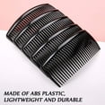 thumbnail image 4 of Plastic hair side comb with long teeth hairpin clip Women's decorative headwear bun accessoriesBlack, 4 of 4