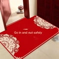 thumbnail image 3 of Wedding Room Layout Of Hi -Character Floor Mats Toilet Non -Slip Water -Absorbing Foot Pads Family Festive Red Carpet, 3 of 20